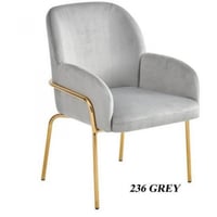 طقم 2 كراسي مودرن مخمل ستيل ذهبي عدة ألوان