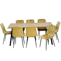 طقم طاولة طعام 4و8 كراسي كوفي