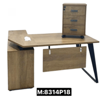 مكتب 140و160 سم مع أدراج لون جملي