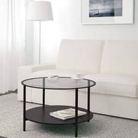 طاولة خدمة زجاج لون كوفي