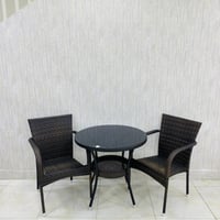 طقم طاولة و 4 كراسي لون كوفي