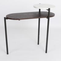 طاولة مدخل لون أسود وأبيض