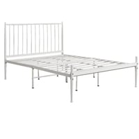 سرير أبيض فخم مقاس 140*200 سم