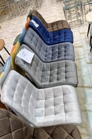 طقم 4 كراسي مخمل لون كحلي