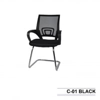 كرسي مكتب شبكي ثابت لون اسود