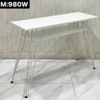 طاولة مدخل خشب بأرجل حديد عدة ألوان