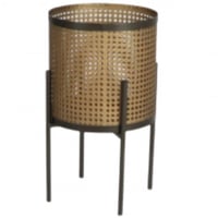 مركن زرع قصير حجم كبير لون بني