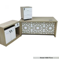 طقم مكتب مع سكرتاريه مقاس 140 cm