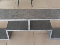 طاولة تلفزيون 160 سم لون رمادي