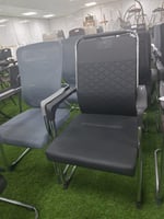 طقم 5 كراسي مكتب لون أسود