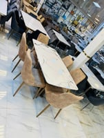 طقم طاولة طعام رخام و6 كراسي