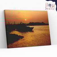 لوحة غروب جدة