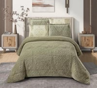 طقم مفرش سرير شتوي مزدوج 6 قطع