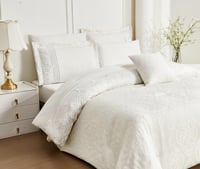 طقم مفرش سرير عرايسي مزدوج 7 قطع