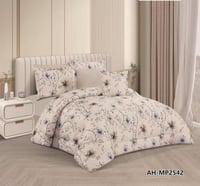 طقم مفرش سرير صيفي مزدوج 6 قطع