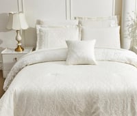 طقم مفرش سرير عرايسي مزدوج 7 قطع