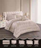 مفرش سرير صيفي 7 قطع مزدوج