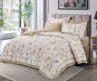 مفرش سرير صيفي مزدوج 6 قطع