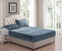 طقم شراشف مخمل مزدوج 3 قطع