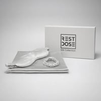 مجموعة حرير طبيعي 100% - 3 قطع