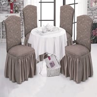 طقم تلبيسة كراسي سفرة عدد 4 - كوفي