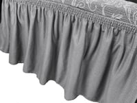 تلبيسة كنب مزدوج لشخصين رمادي غامق جاكار