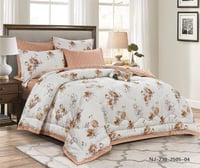 مفرش سرير صيفي مزدوج 6 قطع