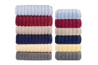 منشفة مموجة من منصورة قطن 100%