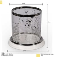 مزهرية كريستال حامل شموع (اوتلت)