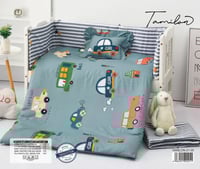 طقم مفرش اطفال حواجز 5 قطع قطن 100%