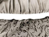 تلبيسة كنب مقعد واحد كريمي جاكار