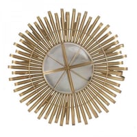 مرآة جدارية معدنية أنيقة (اوتلت)