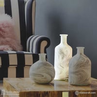 مزهرية سيراميك زجاجية فاخرة (اوتلت)