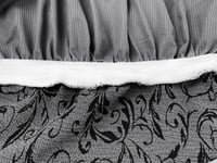 تلبيسة كنب ثلاثي لـ 3 اشخاص رمادي غامق جاكار