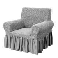 تلبيسة كنب مقعد واحد رمادي فاتح جاكار