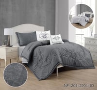 طقم مفرش 5 قطع مفرد ونصف