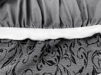 تلبيسة كنب مقعد واحد رمادي غامق جاكار