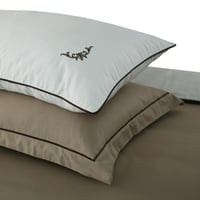 مفرش فندقي مطرز قطن ساتان بدون حشوة 6 قطع