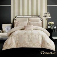 طقم مفرش فينوس مطرز عرايسي (اوتليت)