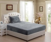 طقم شراشف مخمل نفر ونص 2 قطعة