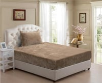 طقم شراشف مخمل نفر ونص 2 قطعة