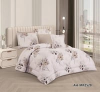 طقم مفرش سرير صيفي مزدوج 6 قطع