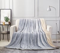 بطانية مزدوجة من الفرو