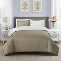 مفرش فندقي مطرز قطن ساتان بدون حشوة 6 قطع