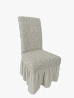 طقم تلبيسة كراسي سفرة عدد 4 - كريمي