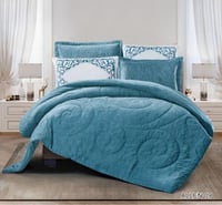 طقم مفرش شتوي مزدوج 6 قطع