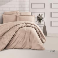 مفرش سرير فندقي مزدوج - 7 قطع