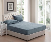 طقم شراشف مخمل مزدوج 3 قطع