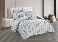 مفرش سرير صيفي مزدوج - 8 قطع (اوتليت)