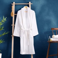 روب استحمام ابيض قطن 100%